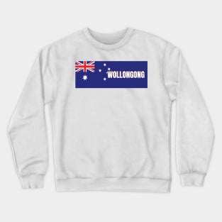 Wollongong City in Australian Flag Crewneck Sweatshirt